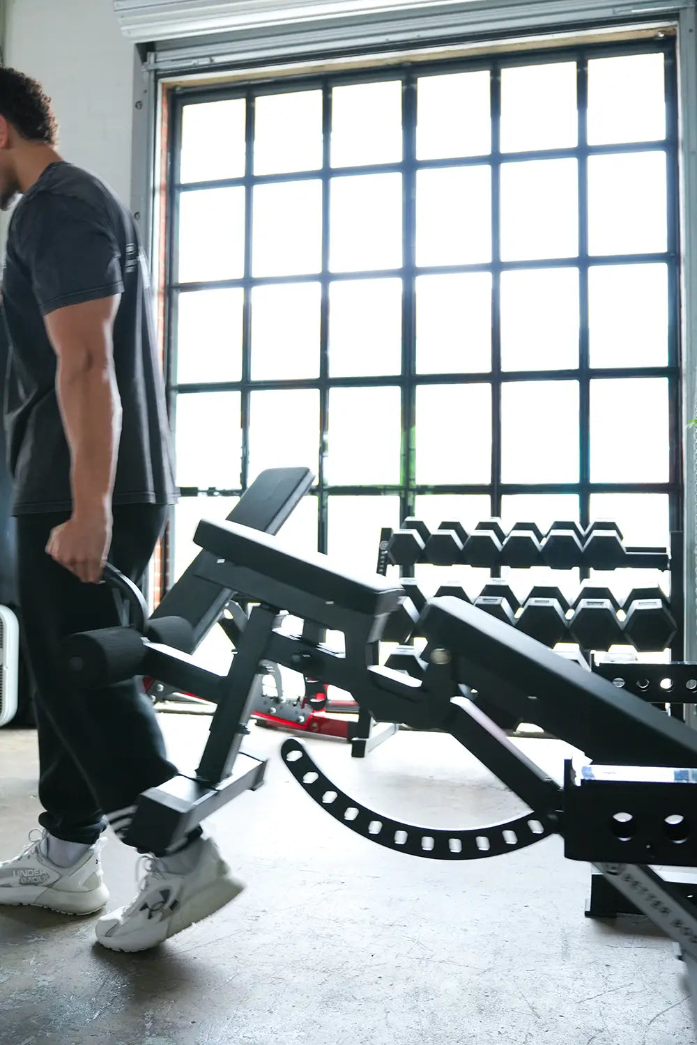 Better Body Rubber Hex Dumbbell Set & Bench Bundle