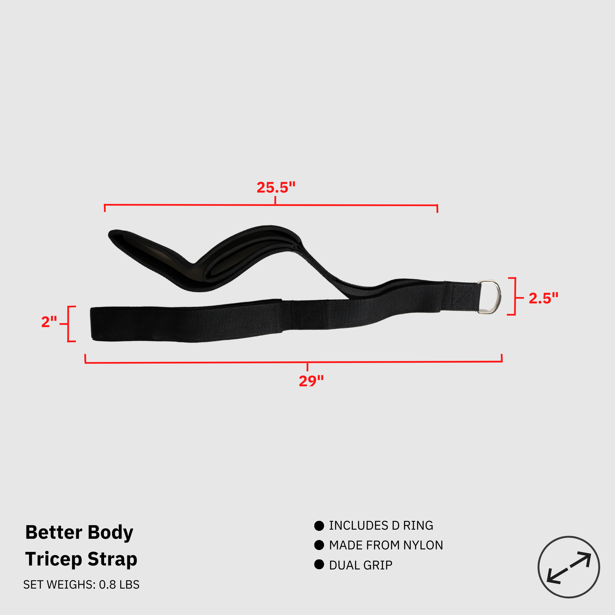 Tricep Strap Footprint