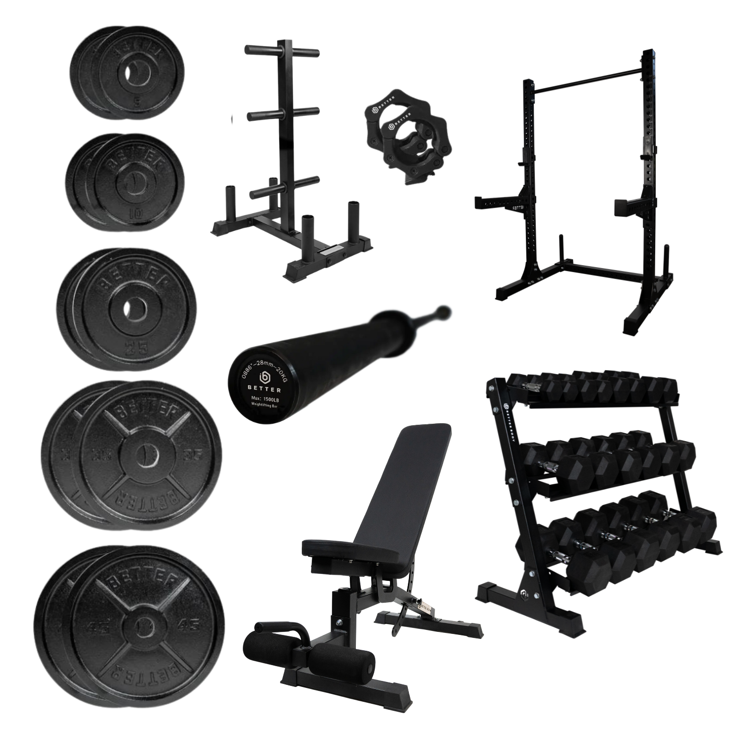 Barbell Body Rock Fitness Equipment Better Body Ultimate Bundle