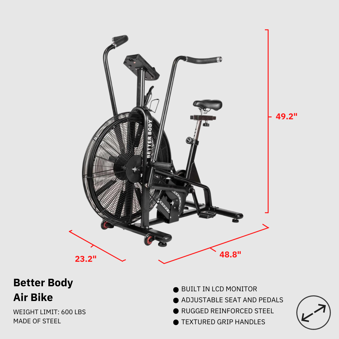 Better Body Air Bike Footprint