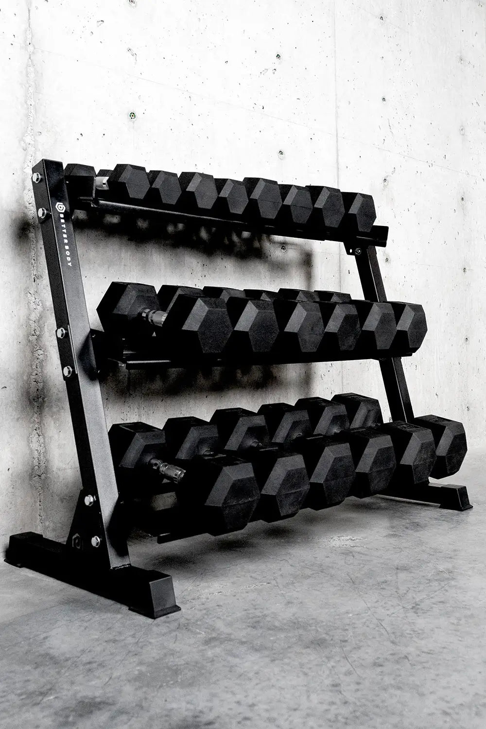 Better Body Rubber Hex Dumbbell Set & Bench Bundle