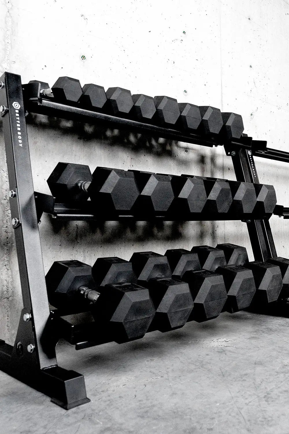 Better Body Rubber Hex Dumbbell Set & Bench Bundle