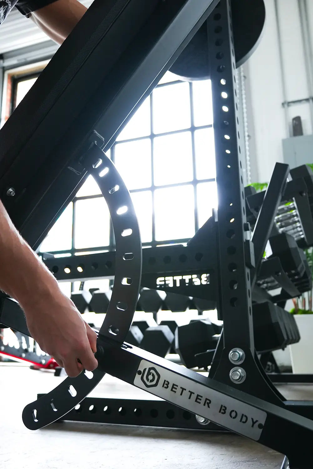 Better Body Rubber Hex Dumbbell Set & Bench Bundle