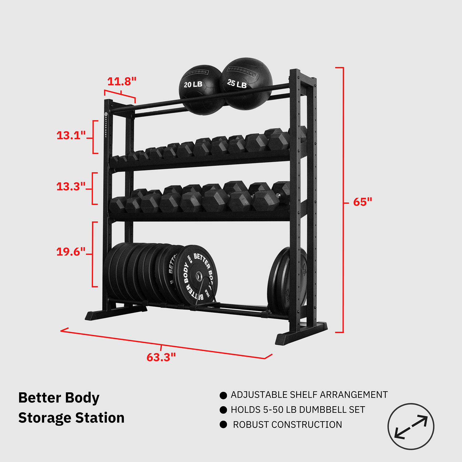 Better Body Storage Station Footprint