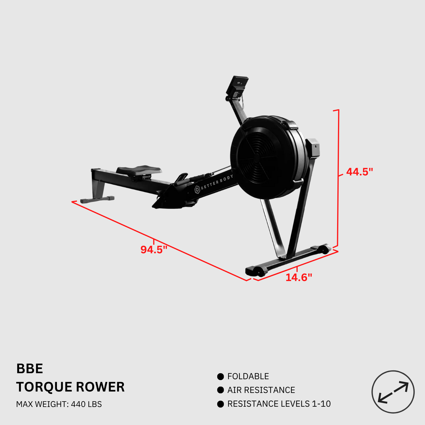 Torque Rower Footprint