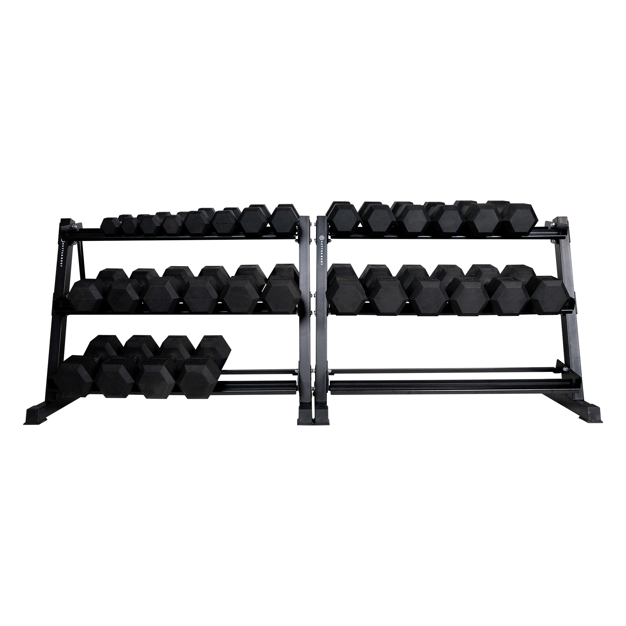 55-100LB Hex Dumbbell Expansion Sets Footprint