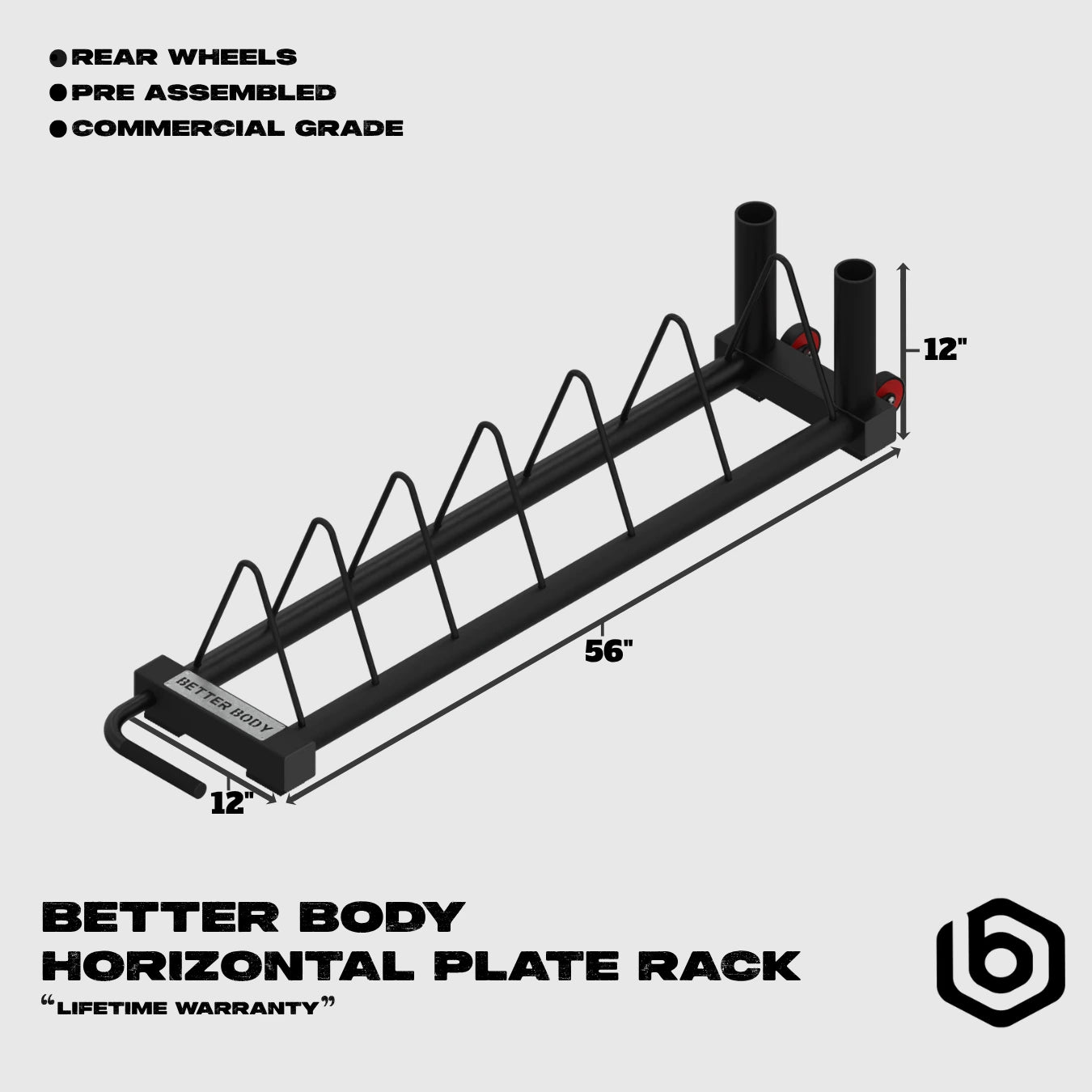 Horizontal Plate Rack Footprint