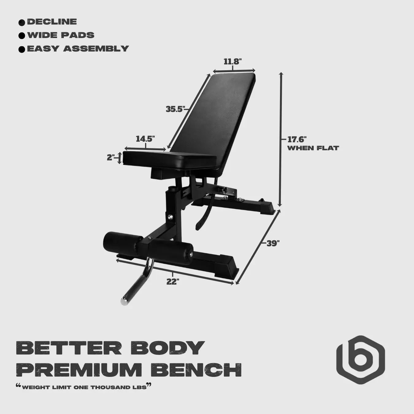 Premium Bench Footprint