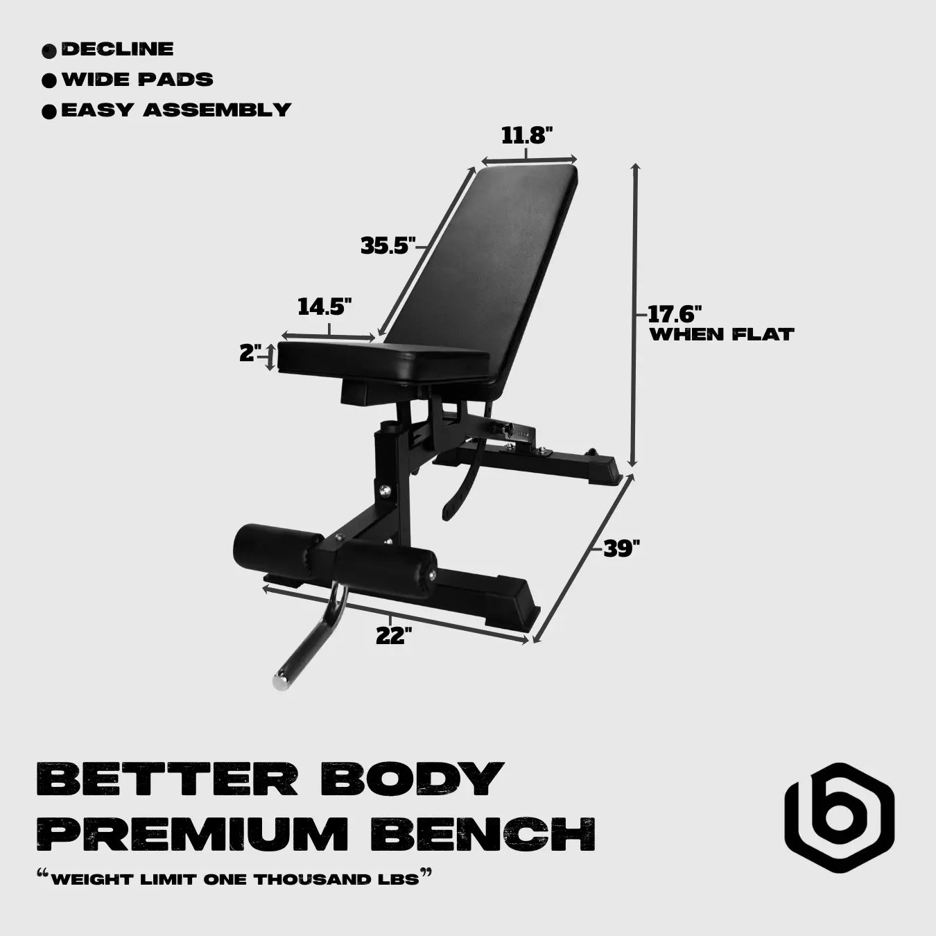 Premium Bench Footprint
