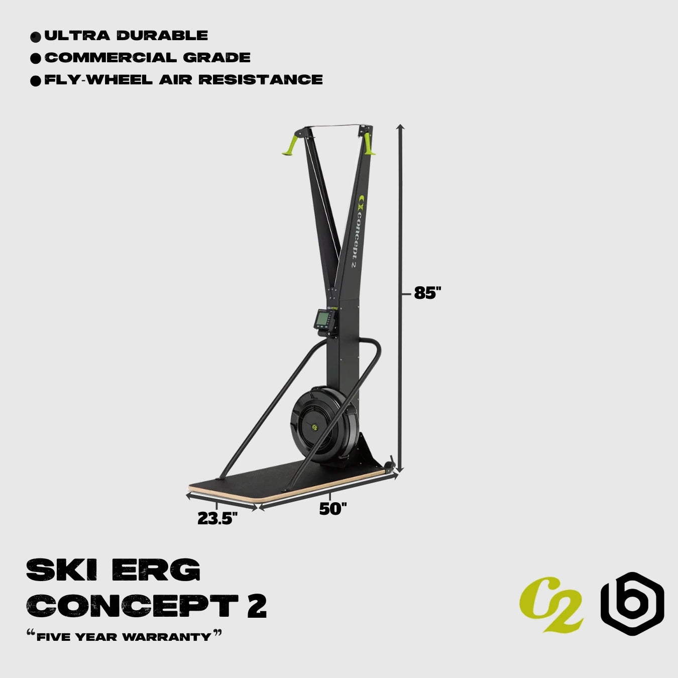 Concept2 SkiErg Footprint