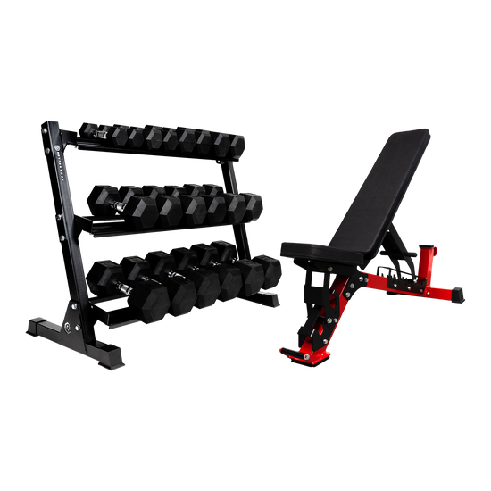 Bench dumbbell discount set