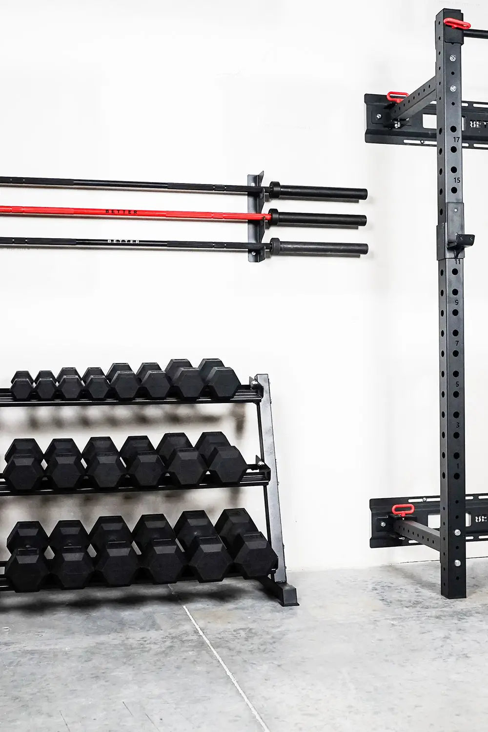 Pyramid Barbell Rack 3 Tier Barbell Rack, Barbell Storage