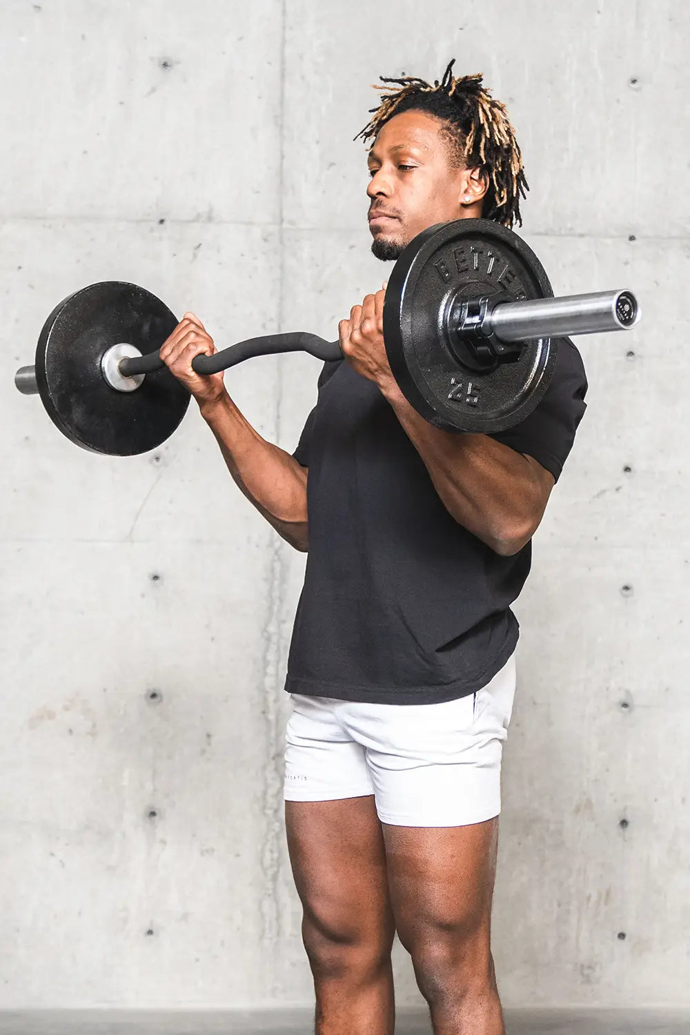 Bicep Curls Best Rackable Curl Bar Barre Curl EZ Rackable Curved