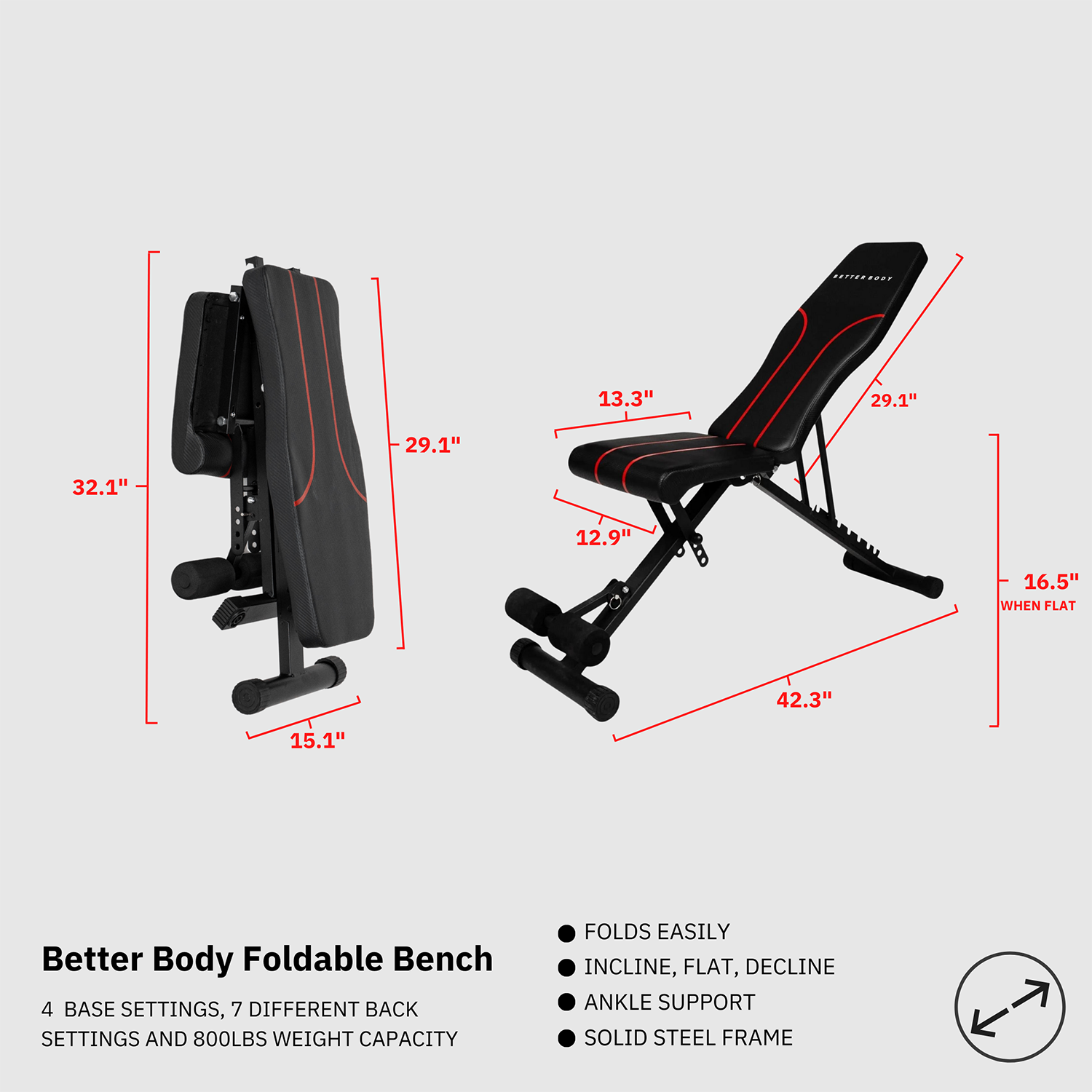 Better Body Foldable Bench