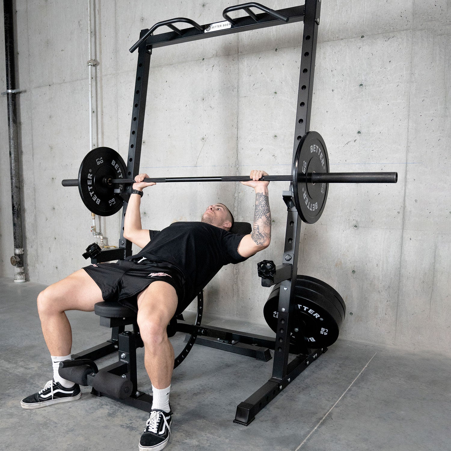 Deep Incline Rack Better Body Incline Squat Stand | Better Body Equipment