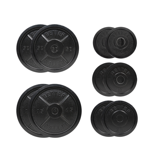 Machined Deep Dish Weight Plates | Full Set | Two Per Size