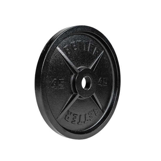 Machined Deep Dish Weight Plates Sets of two 5 45lbs Black