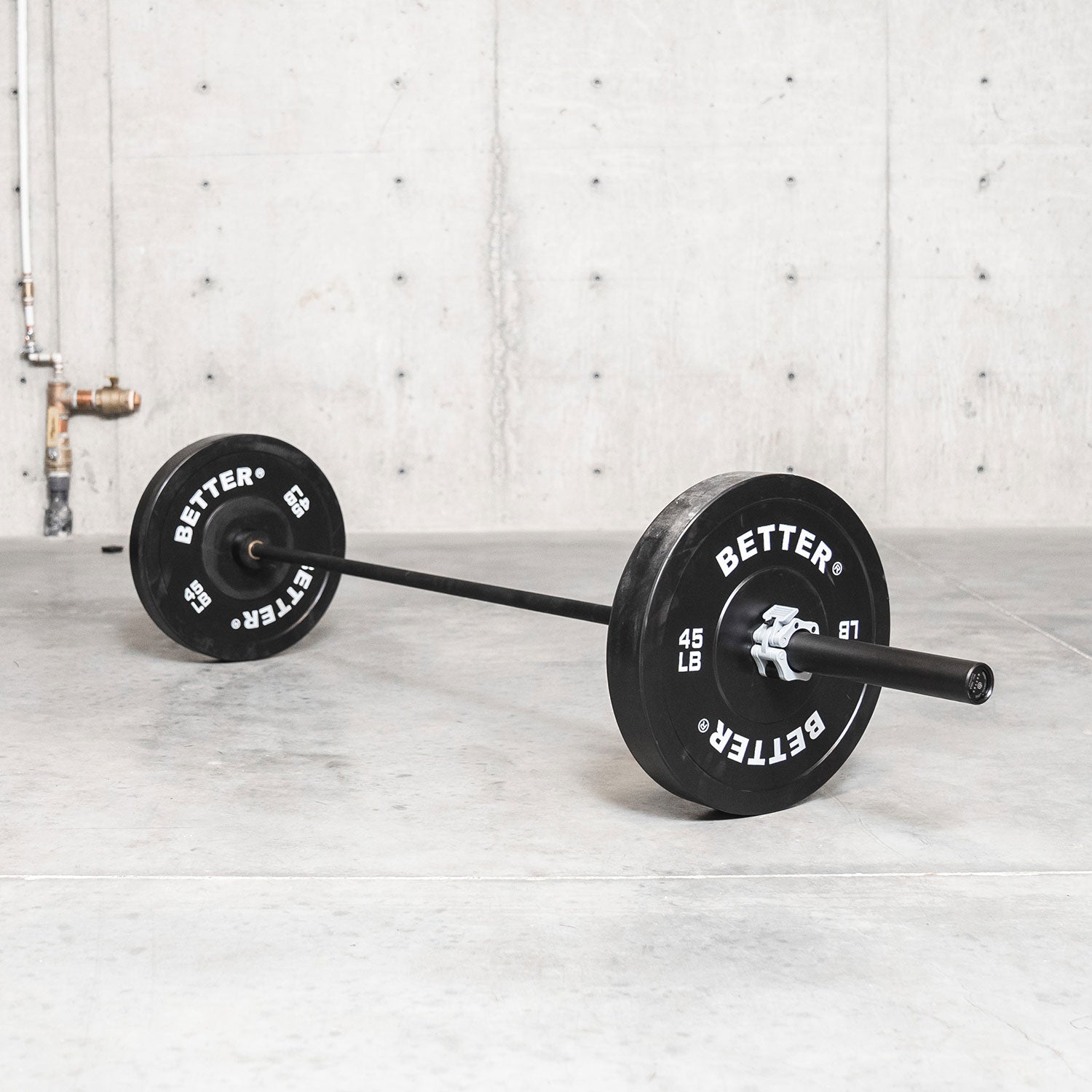 Weight lifting bar clearance 45 pounds