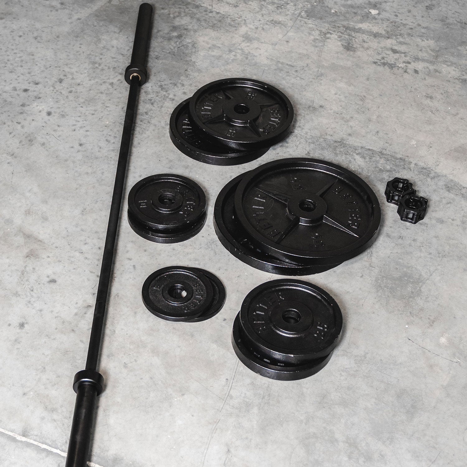 Machined Deep Dish Weight Plates | Sets of two | 5 - 45lbs | Black