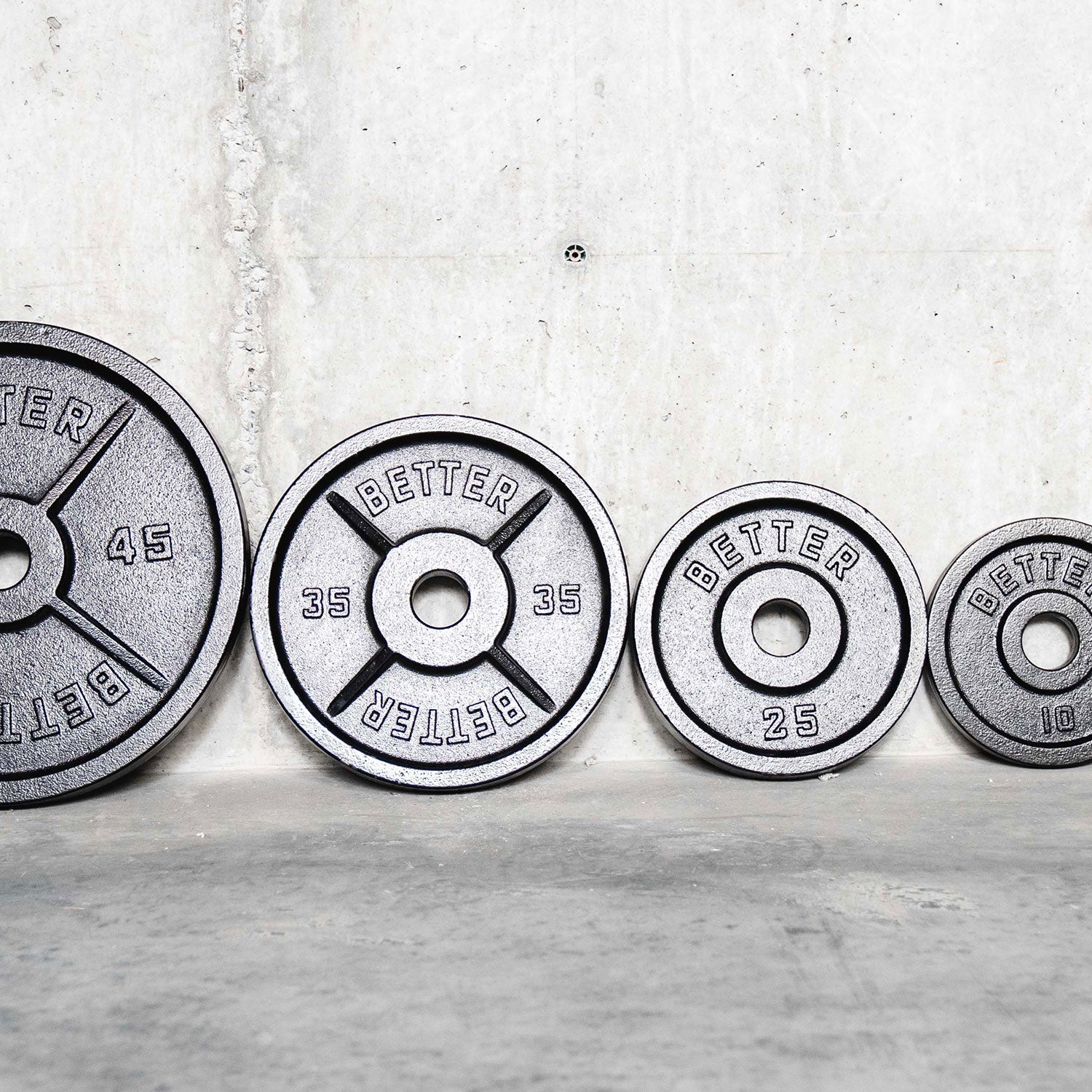 Machined Deep Dish Weight Plates | Full Set | Two Per Size